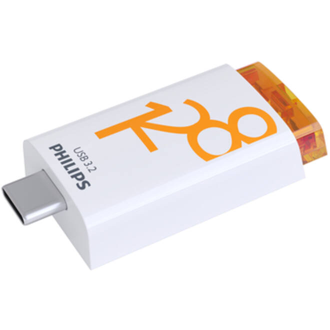 USB Stick Philips Click USB-C 128GB Sunrise Orange