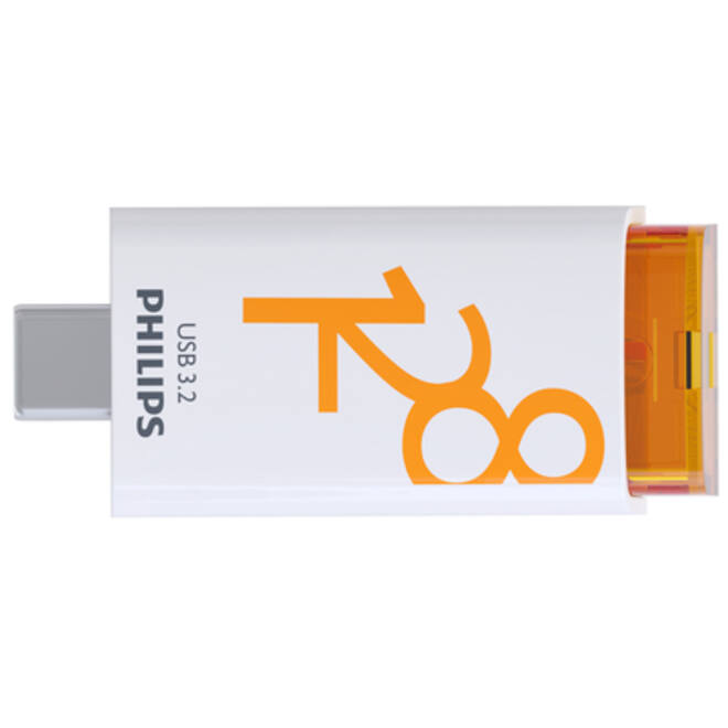 USB Stick Philips Click USB-C 128GB Sunrise Orange