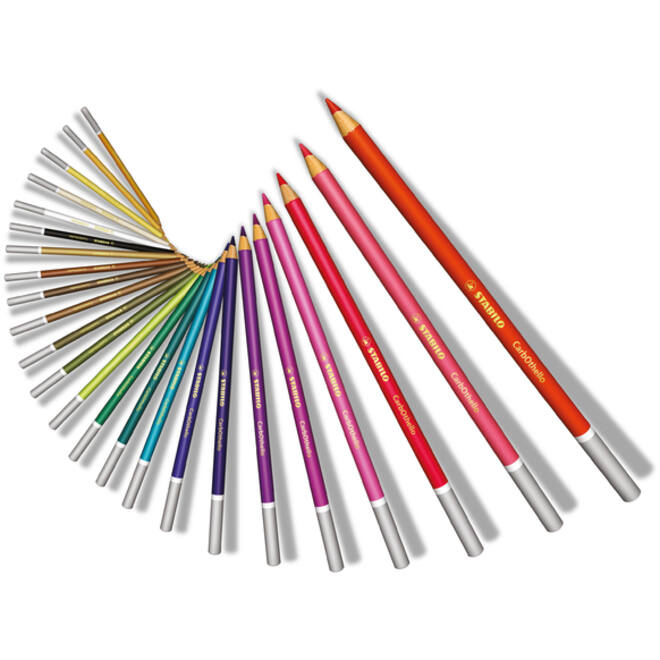 Kleurpotloden STABILO CarbOthello kalkpastel assorti blik à 36 stuks