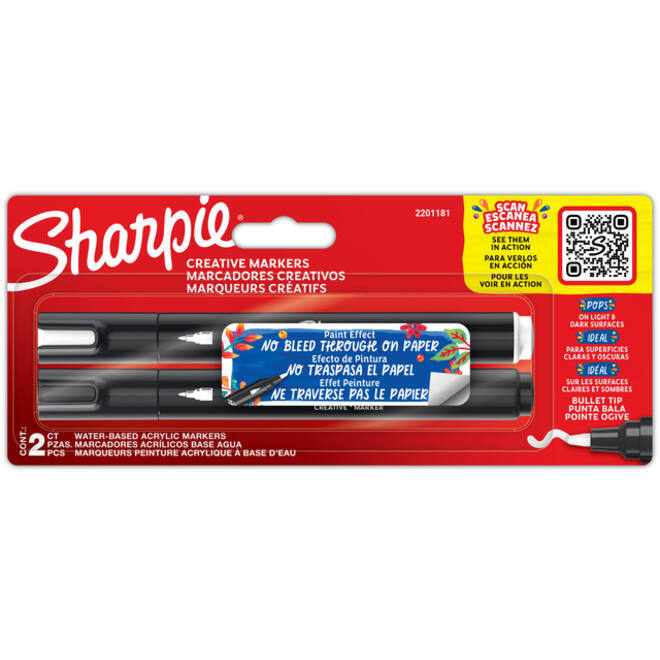 Viltstift Sharpie Creatieve marker assorti blister à 2 stuks