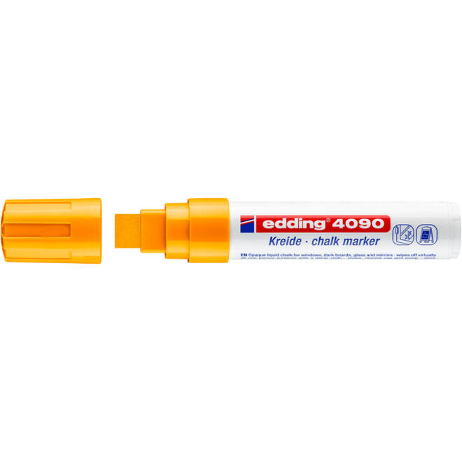Krijtstift edding 4090 window blok 4-15mm neon oranje