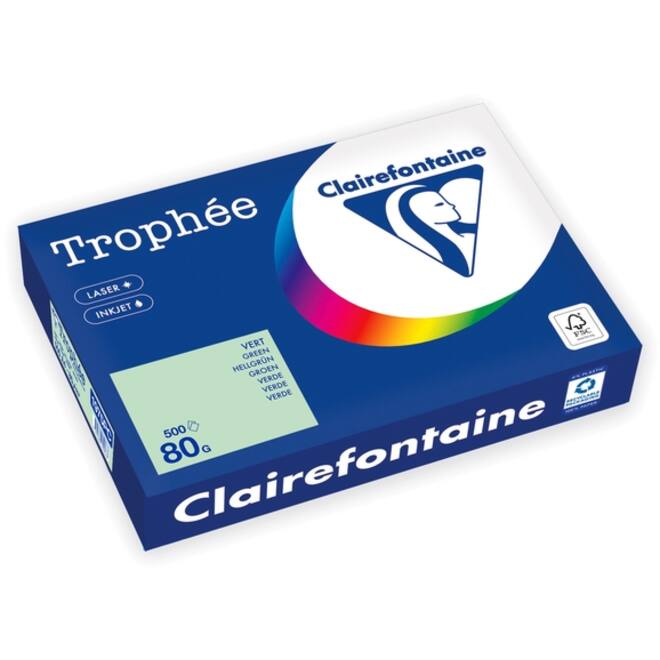 Kopieerpapier Trophée A4 80gr groen 500vel
