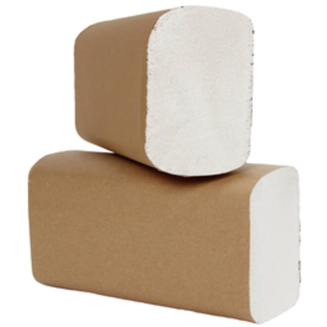 Handdoek Cleaninq I-vouw 2-laags 205x240mm 25x150st rc wit