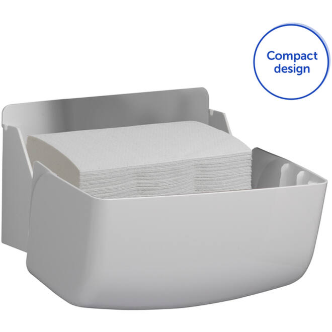 Handdoekdispenser Aquarius voor i-vouw mini wit 6956