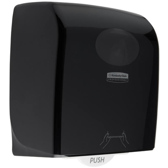 Handdoekroldispenser Aquarius zwart 7376