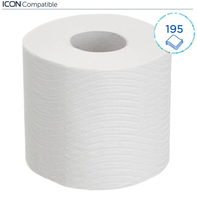 Toiletpapier Kleenex 3-laags 195vel wit 8459