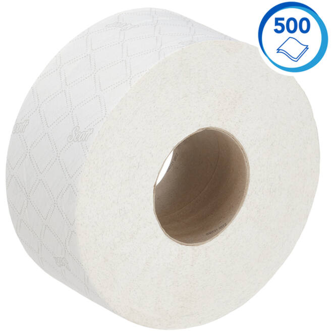 Toiletpapier Scott Essential Jumbo 2-laags 200m wit 8614