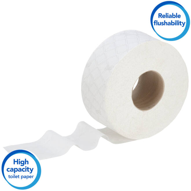 Toiletpapier Scott Essential Jumbo 2-laags 200m wit 8614