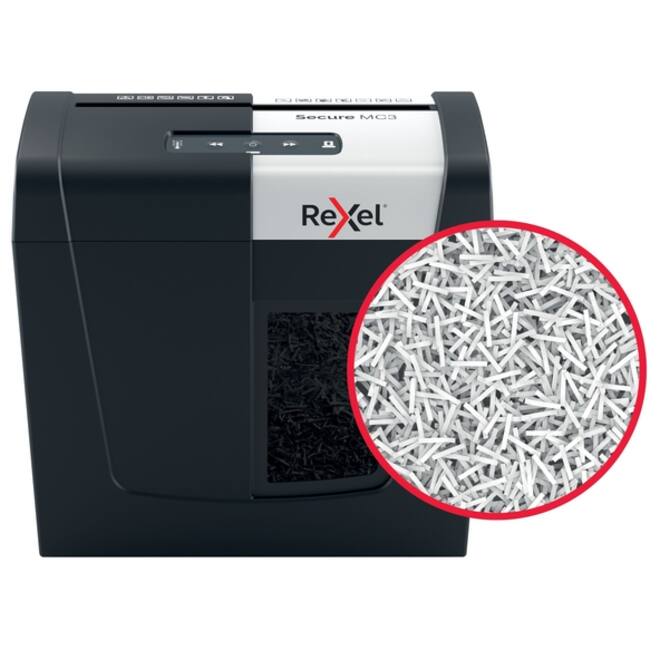 Papiervernietiger Rexel Secure MC3 P5 snippers 2x15mm