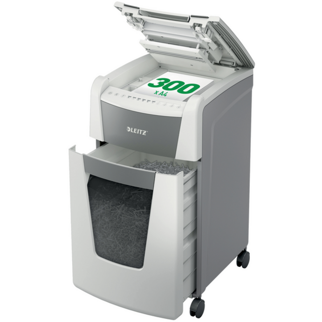 Papiervernietiger Leitz IQ Auto+ Office 300 P5 snippers 2x15mm