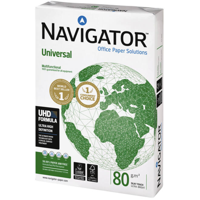 Kopieerpapier Navigator Universal A4 80gr wit 400 vel
