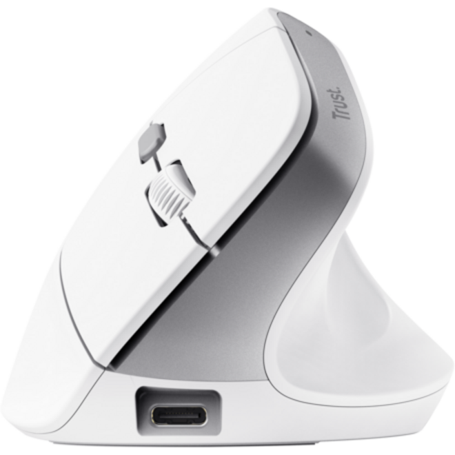 Muis Trust ergonomisch BAYO II draadloos wit