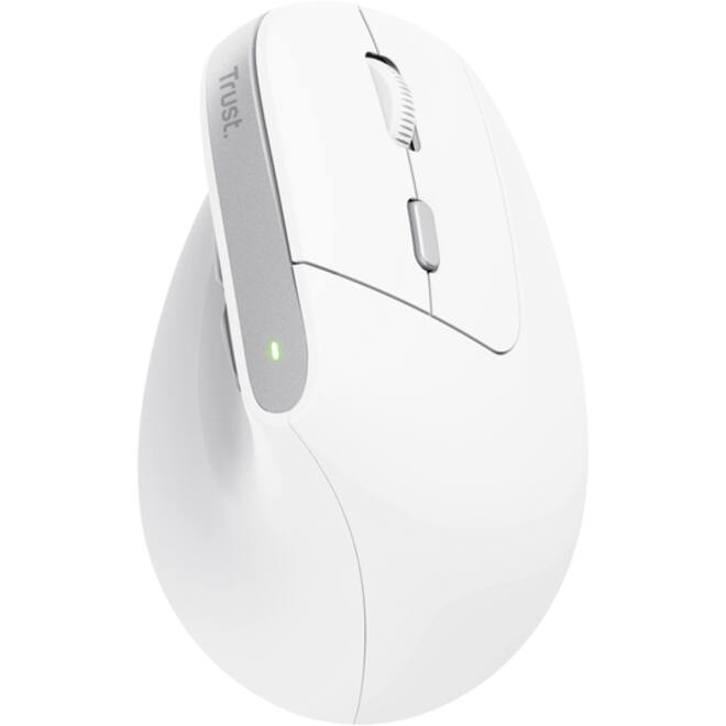 Muis Trust ergonomisch BAYO II draadloos wit