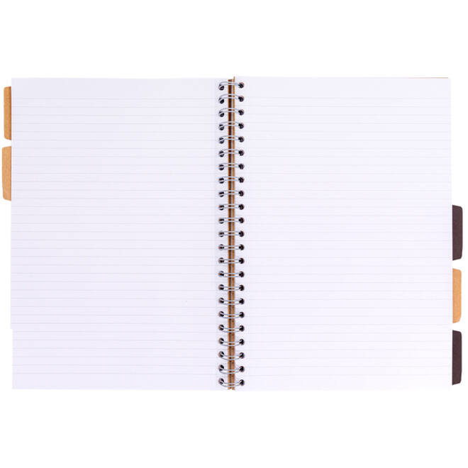 Projectboek Pukka Kraft A4 lijn 5-tabs 200 pagina's 80gr