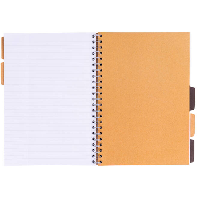 Projectboek Pukka Kraft A4 lijn 5-tabs 200 pagina's 80gr