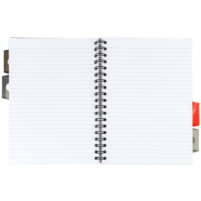 Projectboek Pukka Metallic B5 lijn 4-tabs 200 pagina's 80gr groen
