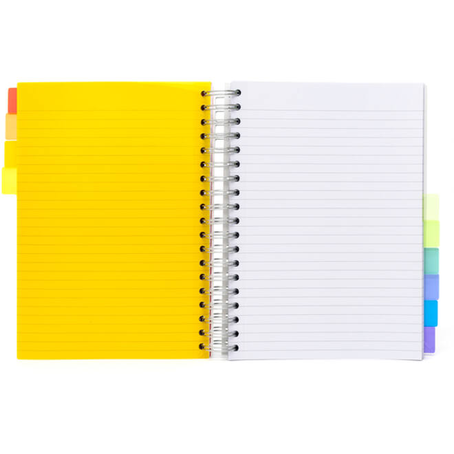 Projectboek Pukka White B5 lijn 10-tabs 400 pagina's 80gr