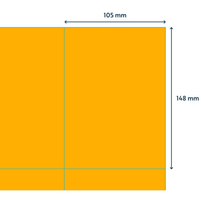 Etiket Rillprint 105x148mm fluororanje 400 etiketten