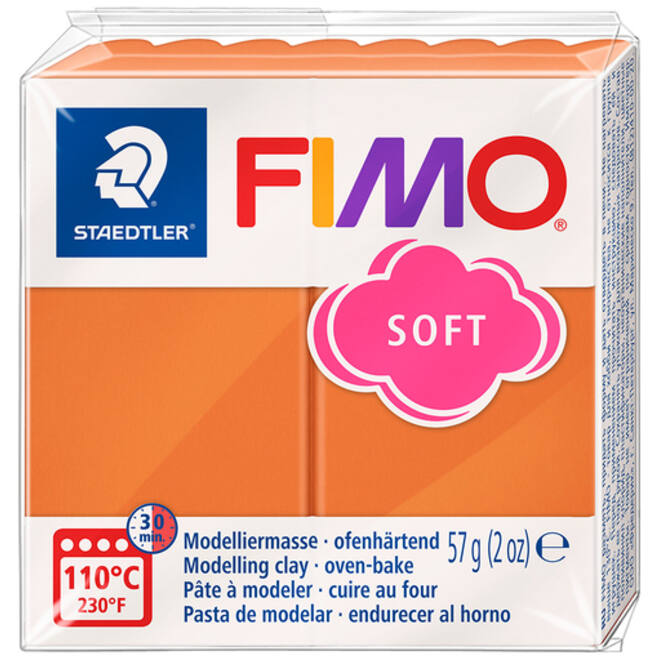 Boetseerklei Fimo soft 57 gram cognac