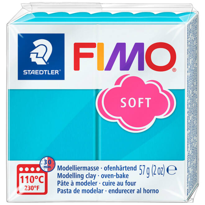 Boetseerklei Fimo soft 57 gram pepermunt