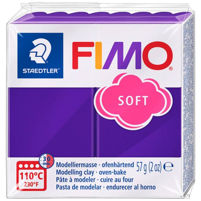 Boetseerklei Fimo soft 57 gram pruim