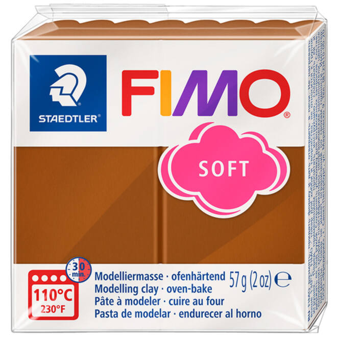 Boetseerklei Fimo soft 57 gram caramel