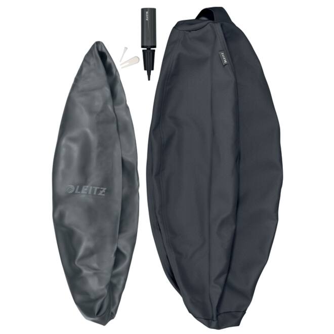Actieve zitbal Leitz Ergo 65cm anti-rol donkergrijs