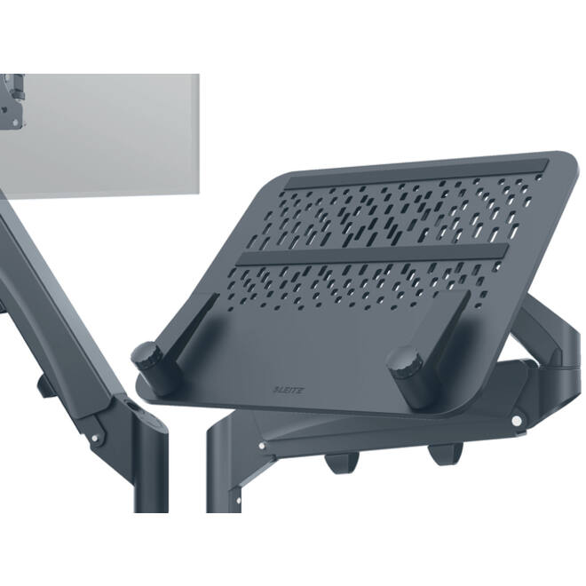 Monitor en Laptoparm Leitz Ergo ruimtebesparend dubbele monitorarm