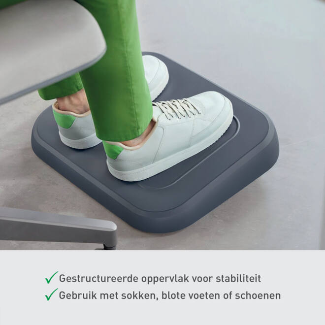 Voetensteun Leitz Ergo verstelbaar gerecycled grijs