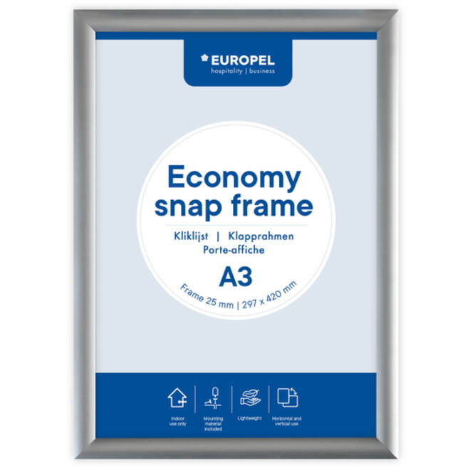 Kliklijst Europel Economy A3 zilver