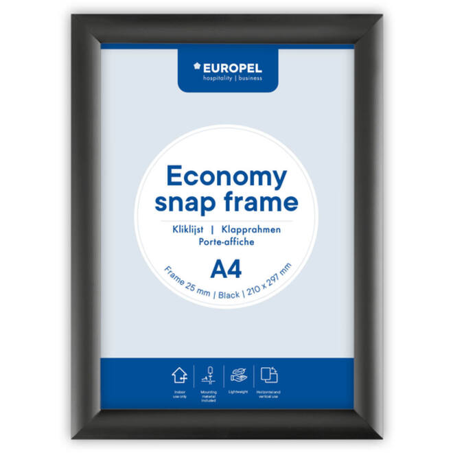 Kliklijst Europel Economy A4 zwart