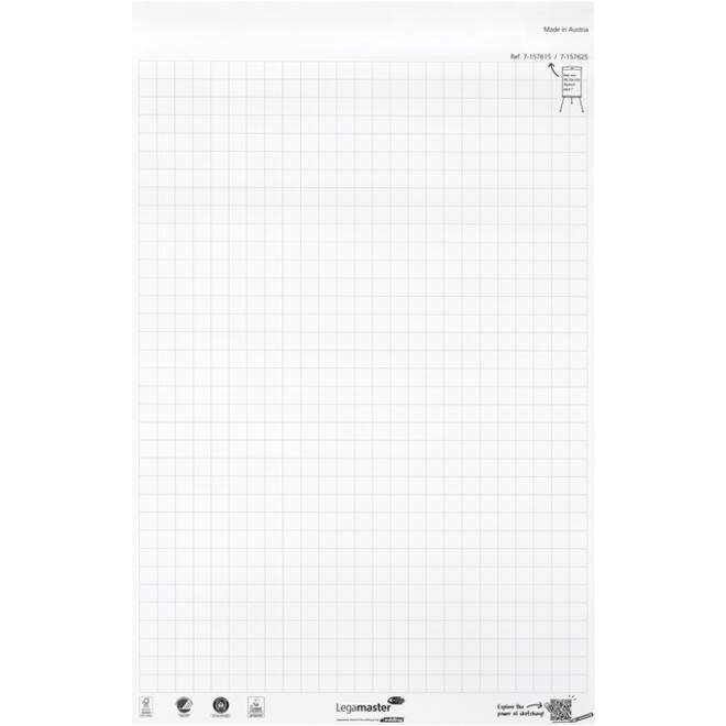 Flipoverpapier Legamaster SKETCH ECO raster 5x 20 vellen