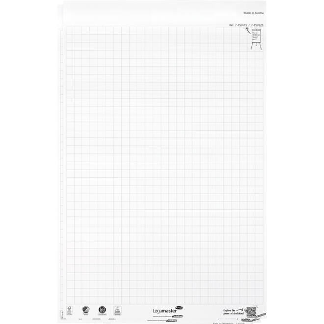 Flipoverpapier Legamaster SKETCH ECO raster 2x 50 vellen
