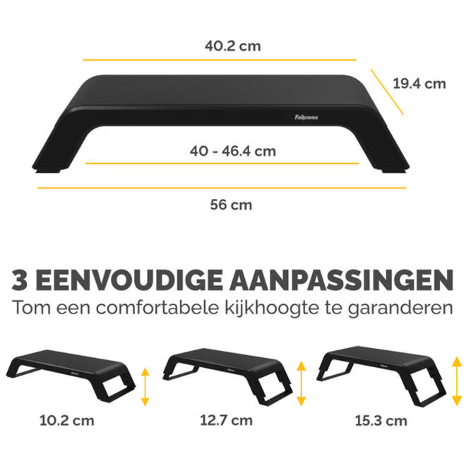 Monitorstandaard Fellowes Hana LT zwart