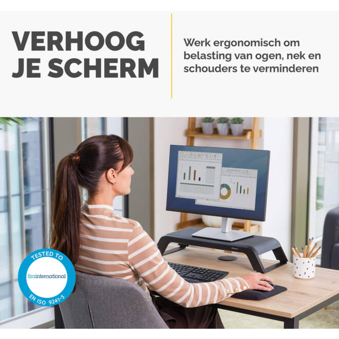 Monitorstandaard Fellowes Hana LT zwart