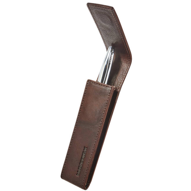 Pennenetui Maverick Rough Gear Brown 1-delig