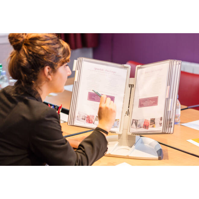 Zichtpanelensysteem bureau Tarifold DesignPP A4 met 10-tassen