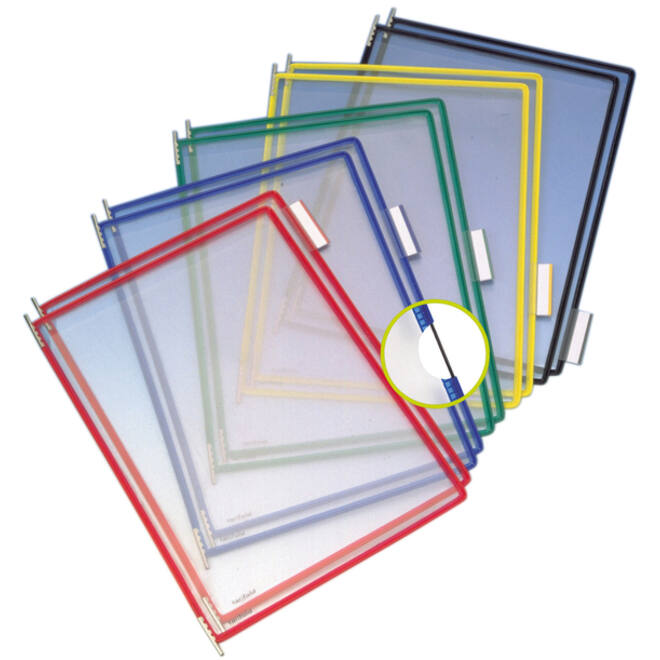 Zichtpaneel Tarifold A4 verticaal assorti 10 stuks