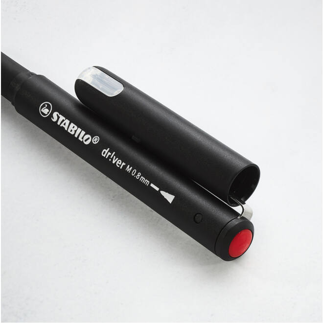 Fineliner STABILO dr!ver medium rood