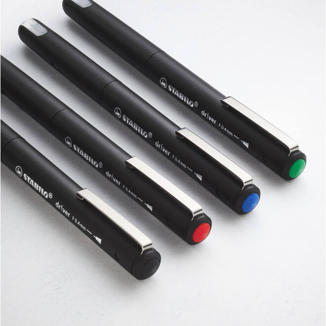 Fineliner STABILO dr!ver fijn blauw