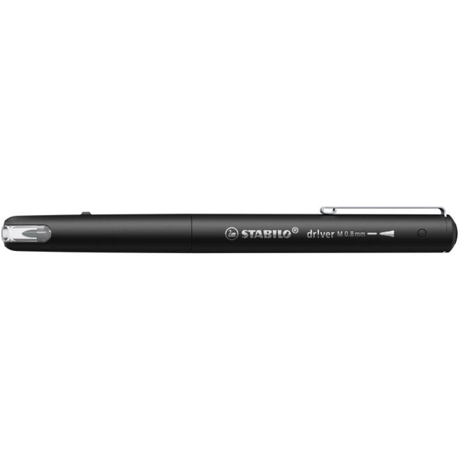Fineliner STABILO dr!ver medium zwart