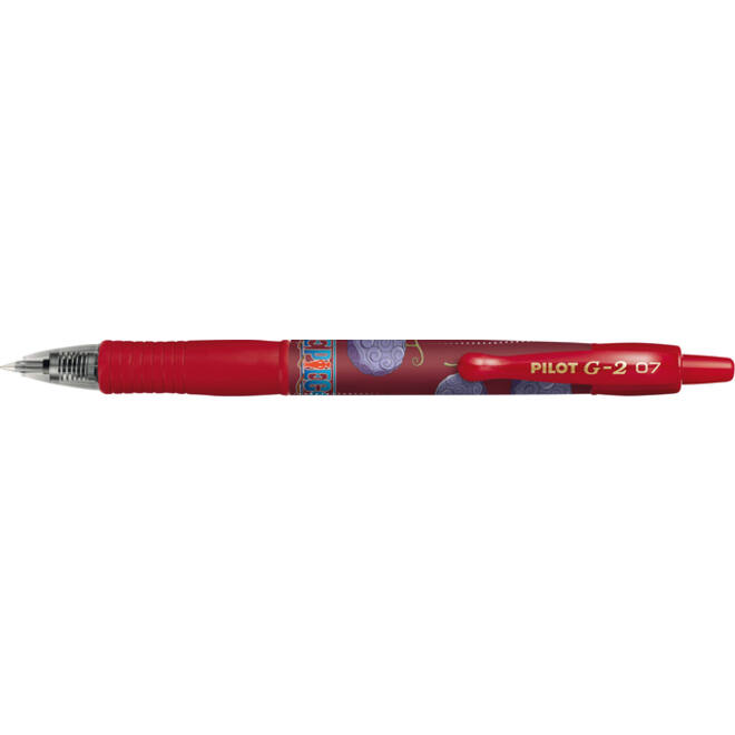 Gelschrijver PILOT G-2-07 One Piece medium rood