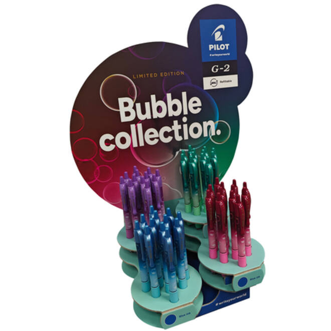 Gelschrijver PILOT G-2 Bubble assorti medium blauwschrijvend