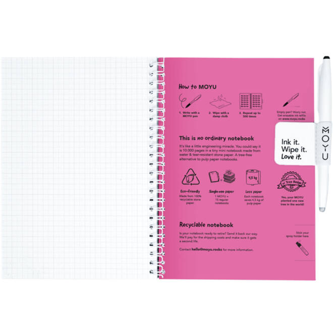 MOYU A5 Hardcover Passion Pink