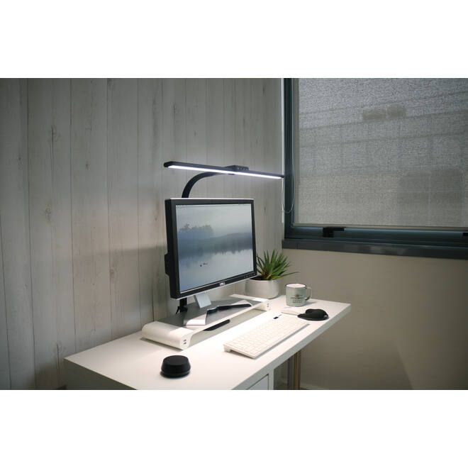 Bureaulamp Unilux Strata base led zwart