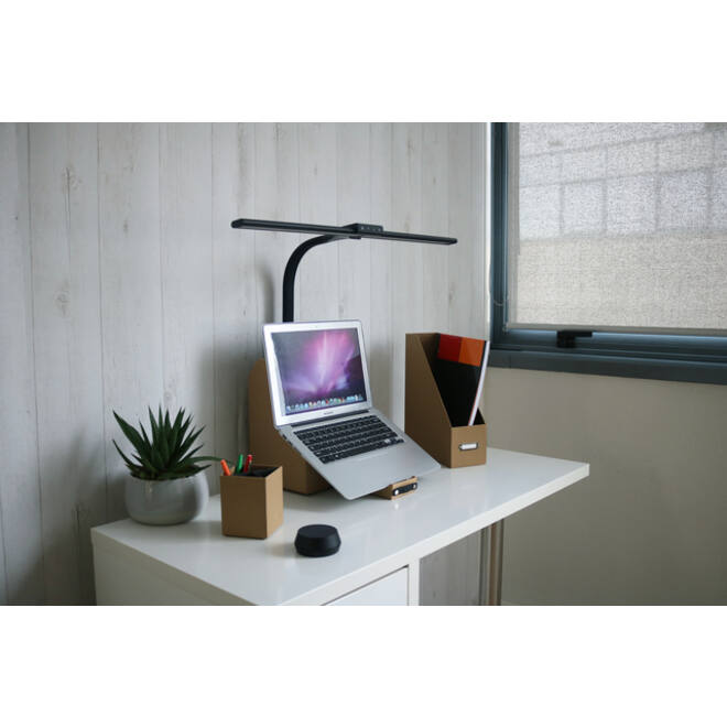 Bureaulamp Unilux Strata base led zwart