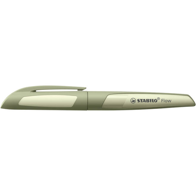 Vulpen STABILO Flow medium khaki blister à 1 stuk