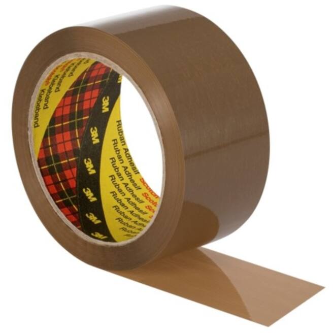 Verpakkingstape Scotch 371 48mmx66m bruin PP