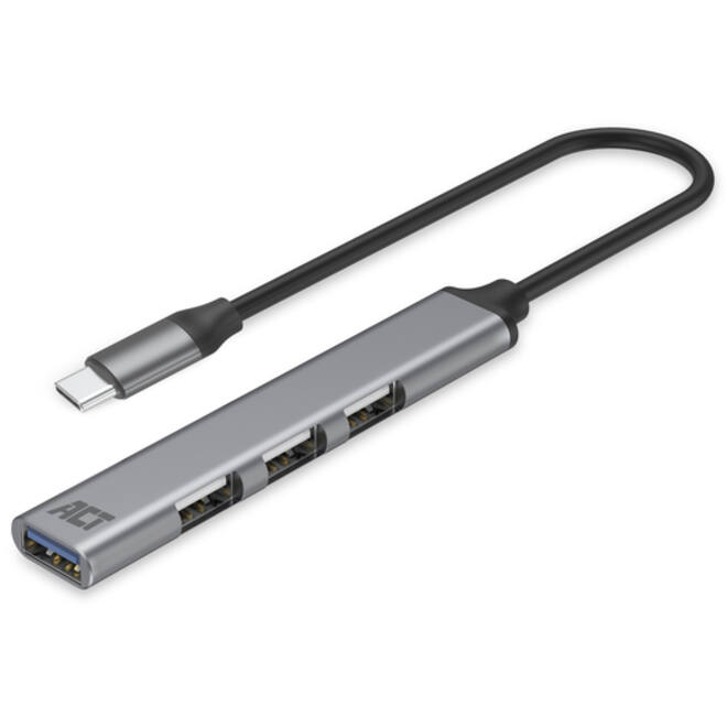 Hub ACT USB-C 3x USB-A 2.0 en 1x USB-A 3.0