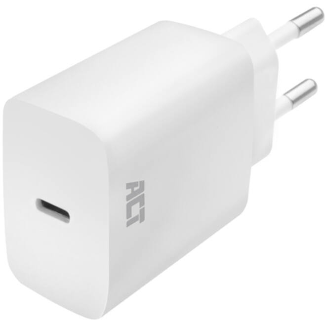 Oplader ACT USB-C 1-poort 20W Power Delivery